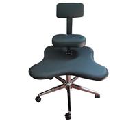 Silla de escritorio ergonómica ajustable con patas cruzadas con soporte lumbar, perfecta para adultos, meditación, juegos, oficina, ejercicios de yoga