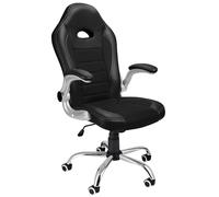 Silla de escritorio ergonómica negra, 121x61x49cm