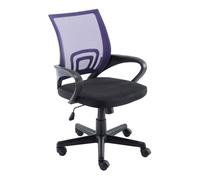 CLP Silla de Oficina Genius I Silla de Escritorio Regulable en Altura con Funda de Malla, Color:Violeta