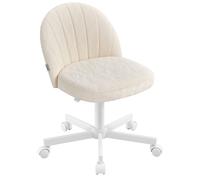 Silla de Escritorio Giratoria sin Reposabrazos Ergonómica con Altura Ajustable para Espacios Pequeños