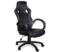 Silla de escritorio giratoria y ergonómica,color negro