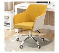 Silla de Escritorio Giratorio enrollando Silla giratoria, Silla de computadora ergonómica con Altura Ajustable, cómoda Silla de Escritorio sin Brazo para Ejecutivo, redacción, Juegos o Oficina para