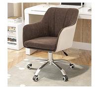 Silla de Escritorio Giratorio enrollando Silla giratoria, Silla de computadora ergonómica con Altura Ajustable, cómoda Silla de Escritorio sin Brazo para Ejecutivo, redacción, Juego o Oficina para