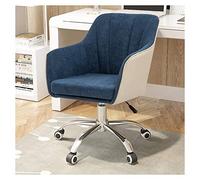 Silla de Escritorio Giratorio enrollando Silla giratoria, Silla de computadora ergonómica con Altura Ajustable, cómoda Silla de Escritorio sin Brazo para Ejecutivo, redacción, Juegos o Oficina para