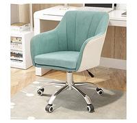 Silla de Escritorio Giratorio enrollando Silla giratoria, Silla de computadora ergonómica con Altura Ajustable, cómoda Silla de Escritorio sin Brazo para Ejecutivo, redacción, Juegos o Oficina para