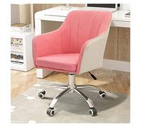 Silla de Escritorio Giratorio enrollando Silla giratoria, Silla de computadora ergonómica con Altura Ajustable, cómoda Silla de Escritorio sin Brazo para Ejecutivo, redacción, Juegos o Oficina para