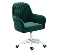 Silla de escritorio giratorio Sala de estudio Silla de tareas giratorias, silla de oficina, silla de computadora tapizada por terciopelo, altura ajustable: 42-52 cm silla de tocador para niña LWX