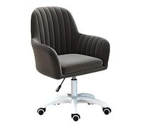Silla de escritorio giratorio Sala de estudio Silla de tareas giratorias, silla de oficina, silla de computadora tapizada por terciopelo, altura ajustable: 42-52 cm silla de tocador para niña LWX