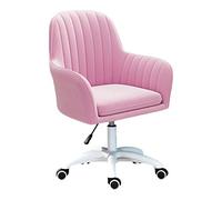 Silla de escritorio giratorio Sala de estudio Silla de tareas giratorias, silla de oficina, silla de computadora tapizada por terciopelo, altura ajustable: 42-52 cm silla de tocador para niña LWX