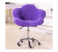 Silla de Escritorio Giratorio Silla de Oficina en casa de Terciopelo Enrollable Enrollable Enrollable cómodo Silla de Escritorio sin Brazo Mejorar la Postura Ahora y Dolor de Cuello para la Silla de