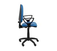 Silla de Escritorio Operativa PIQUERAS Y CRESPO Ayna Azul (Brazos Fijos - Piel Sintética)