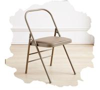 Silla de escritorio plegable portátil Iyengar, silla de yoga, pilates, hogar, fitness, 18 pulgadas, multicolor (camello)