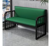 Silla de Espera de PU, Sillas con Reposabrazos y Brazos, Banco de Espera con Almohadillas Antideslizantes para Oficinas, Hospitales y Vestíbulos(Green,140cm/55in)