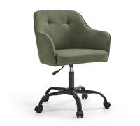 Silla de Estudio Altura Ajustable Tela de Algodón-Lino Transpirable