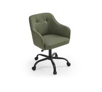 Silla de Estudio Giratoria Altura Ajustable Acero Verde