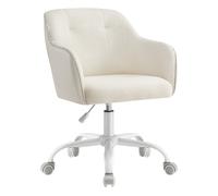 Silla de Estudio Giratoria Altura Ajustable Beige Cappuccino
