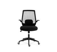 Silla de Estudio Juvenil Modelo Florencia, Brazos abatibles. (Negro)