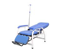 Silla de extracción de sangre de flebotomía con soporte intravenoso, silla de infusión médica totalmente reclinable, banco de recepción para sala de espera con reposapiés y soporte para las piernas