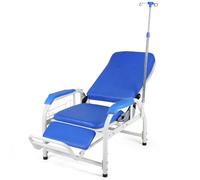 Silla de extracción de Sangre, sillón reclinable de Cuero para extracción de Sangre, reposabrazos Ajustable para flebotomía, sillas de recepción y Espera, Soporte para suero intravenoso para