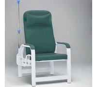 Silla de flebotomía con poste intravenoso, reclinable para extracción de sangre en clínica, hospital y uso doméstico
