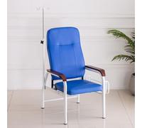 Silla de flebotomía con reposabrazos y soporte de poste intravenoso para procedimientos de extracción de sangre en salas de espera y cuidado doméstico de ancianos