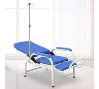 Silla de flebotomía con soporte de infusión, totalmente ajustable y reclinable para procedimientos de extracción de sangre