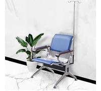 Silla de flebotomía médica con acolchado de cuero y reposabrazos para procedimientos de extracción de sangre en laboratorios y clínicas