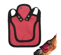 Silla de Gallina - Delantal Protector de Alas 19x19cm, Diseño de Correa Ajustable, Dimensiones 19x19cm + Una Pieza, Tela Oxford Transpirable - para Gallineros de Patio y Cría en Jardín Exterior
