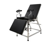 Silla de ginecólogo, silla de examen, silla de tratamiento ginecológica ajustable y mesa de operaciones, estructura ergonómica, capacidad de carga de 200 kg, para hospitales y clínicas, color negro