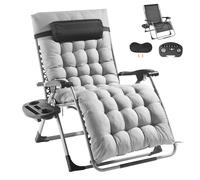 Silla de Gravedad Cero 825 mm Sillón Reclinable Tumbona de Jardín, Gris