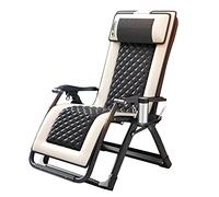 Silla de gravedad cero de gran tamaño con función de masaje y calefacción, tumbona reclinable ajustable para patio, tumbona portátil con soporte