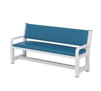 Silla de infusión médica, banco de recepción acolchado suave, 3 asientos, sala de espera, silla de vestíbulo para extracción de sangre, silla de invitados de oficina de cuero para salones y