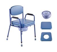 Silla de inodoro de de cama VEVOR , asiento de inodoro elevado, ajustable, capacidad de 397 libras