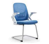 Silla de Invitados de Oficina de Malla con Brazos volteados sillas de recepción Transpirables para la Sala de conferencias sin Ruedas sillas de Sala de Espera para Ancianos Naranja Octopus Feet