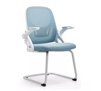 Silla de Invitados de Oficina de Malla con Brazos volteados sillas de recepción Transpirables para la Sala de conferencias sin Ruedas sillas de Sala de Espera para Ancianos Naranja Octopus Feet
