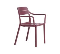 Silla de Jardín 4 Patas Apilable Con Brazos Nardi Cassia Armchair 40220.38.000 Borgogna