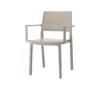 Silla de Jardín 4 Patas Apilable Con Brazos Scab Emi 2342 15 Tórtola