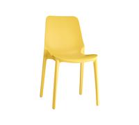 Silla de Jardín 4 Patas Apilable Sin Brazos Scab Ginevra 2334 22 Mostaza