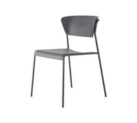 Silla de Jardín 4 Patas Apilable Sin Brazos Scab Lisa Tecnopolímero 2865 VA 81 Antracita