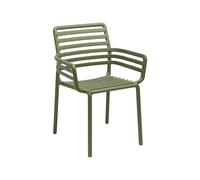 Silla de Jardín 4 Patas Con Brazos Nardi Doga Armchair 40254.16.000 Agave