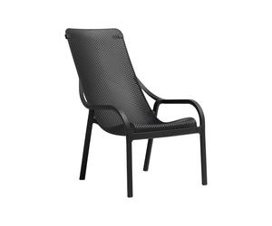 Silla de Jardín 4 Patas Con Brazos Nardi Net Lounge 40329.02.000 Antracite
