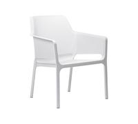 Silla de Jardín 4 Patas Con Brazos Nardi Net Relax 40327.00.000 Bianco