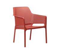 Silla de Jardín 4 Patas Con Brazos Nardi Net Relax 40327.75.000 Corallo