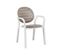 Silla de Jardín 4 Patas Con Brazos Nardi Palma 40237.00.010 Tortora