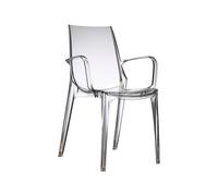 Silla de Jardín 4 Patas Con Brazos Scab Vanity 2654 100 Transparente