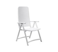 Silla de Jardín 4 Patas Plegable Con Brazos Nardi Darsena 40316.00.000 Bianco