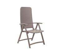 Silla de Jardín 4 Patas Plegable Con Brazos Nardi Darsena 40316.10.000 Tortora