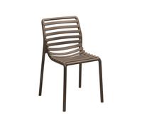 Silla de Jardín 4 Patas Sin Brazos Nardi Doga Bistrot 40255.53.000 Tabacco