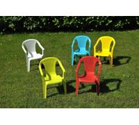 Silla De Jardín Baby En Polipropileno Varios Colores Cm. 36,5X40X52H Pz. 5