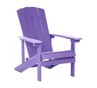 Silla de jardín de madera plástica tumbona de exterior púrpura Adirondack